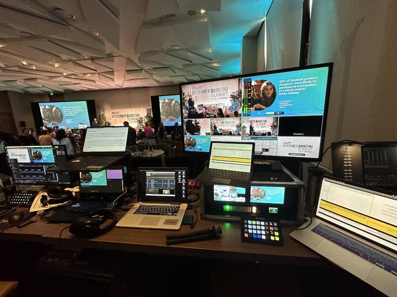 Conference control area with multiview displays